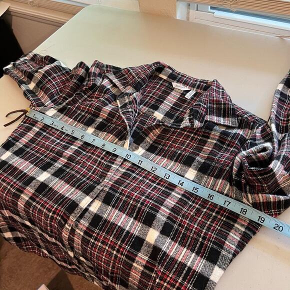 Woolrich Black & Red Cotton Checkered Plaid Print Button Front Long Sleeve Shirt - Picture 10 of 12